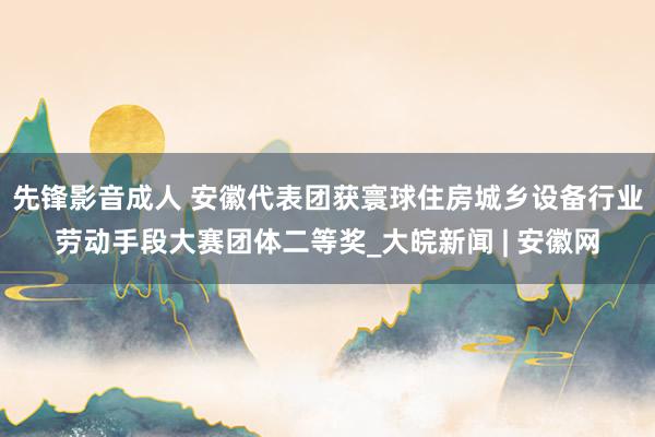 先锋影音成人 安徽代表团获寰球住房城乡设备行业劳动手段大赛团体二等奖_大皖新闻 | 安徽网
