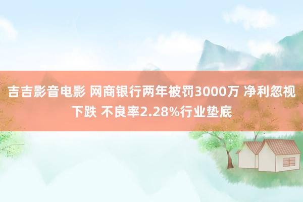 吉吉影音电影 网商银行两年被罚3000万 净利忽视下跌 不良率2.28%行业垫底