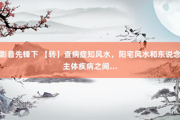 影音先锋下 【转】查病症知风水，阳宅风水和东说念主体疾病之间...