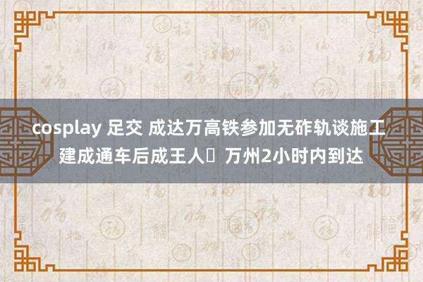 cosplay 足交 成达万高铁参加无砟轨谈施工 建成通车后